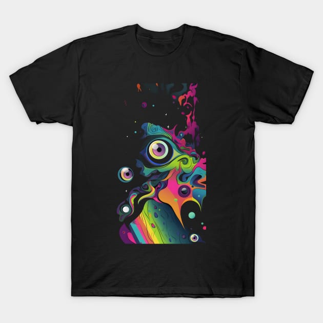 Trippy Eyeballs Series #1 T-Shirt by MindGlowArt